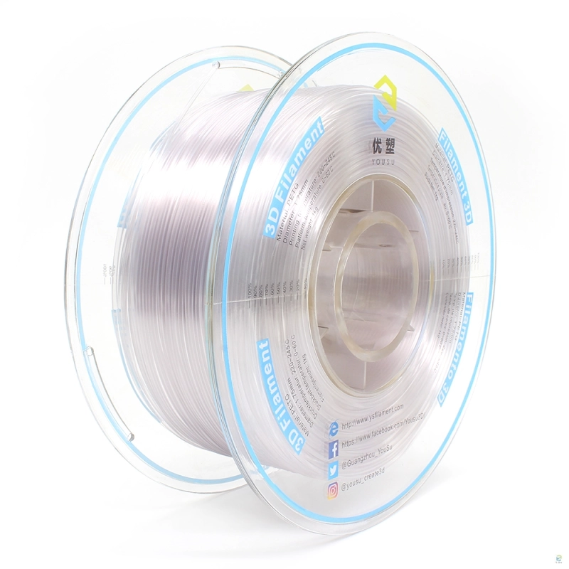 YOUSU PETG 3D Filament with multi-color, Tangle free  1.75mm 2.85mm1kg