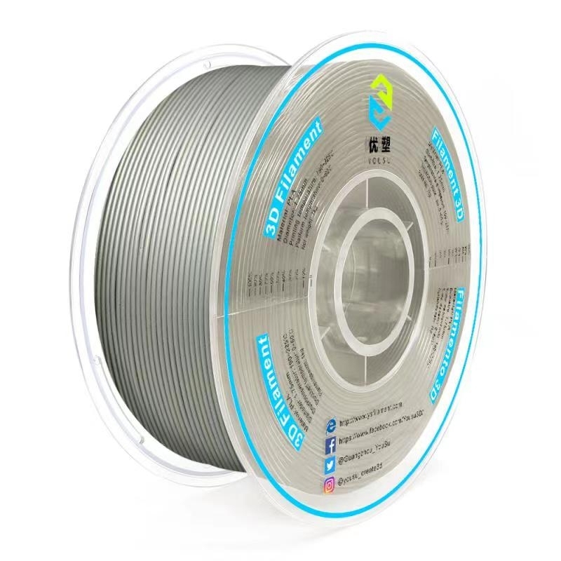 YOUSU Metal PLA 3D Printing filament with multi-color  1.75mm 2.85mm 1kg package