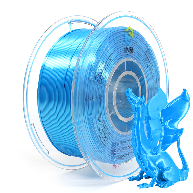 YOUSU Silk PLA 3D Filament with gorgeous surface, Tangle free, Pearlescent  1.75mm, 2.85mm 1kg