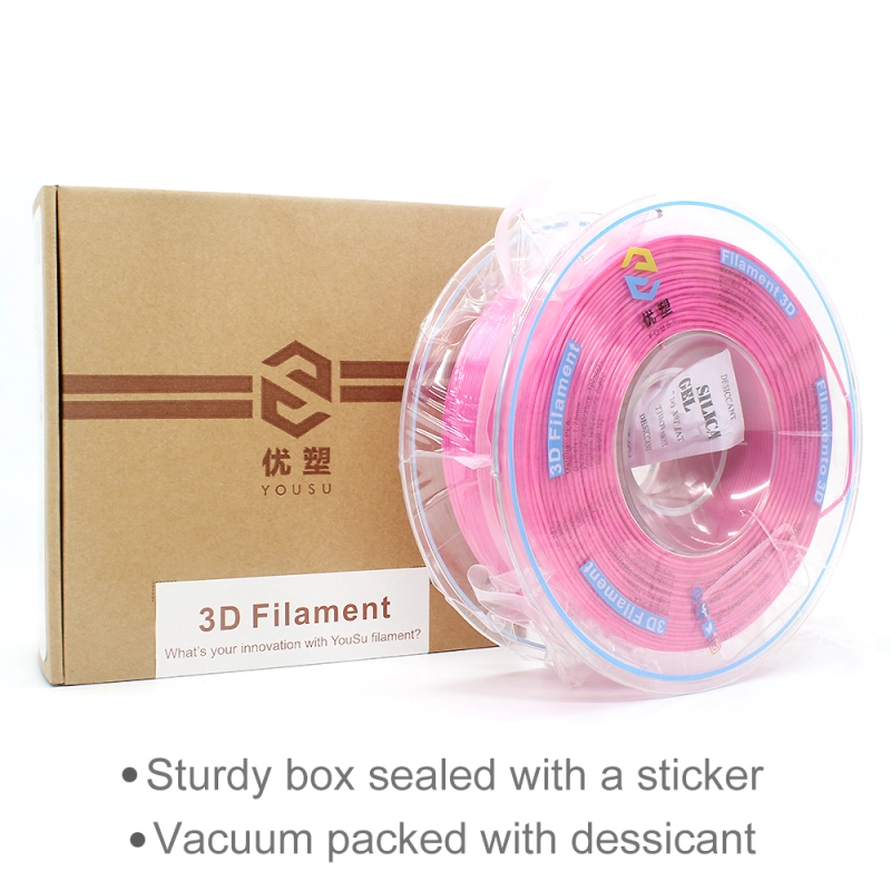 YOUSU Silk PLA 3D Filament with gorgeous surface, Tangle free, Pearlescent  1.75mm, 2.85mm 1kg