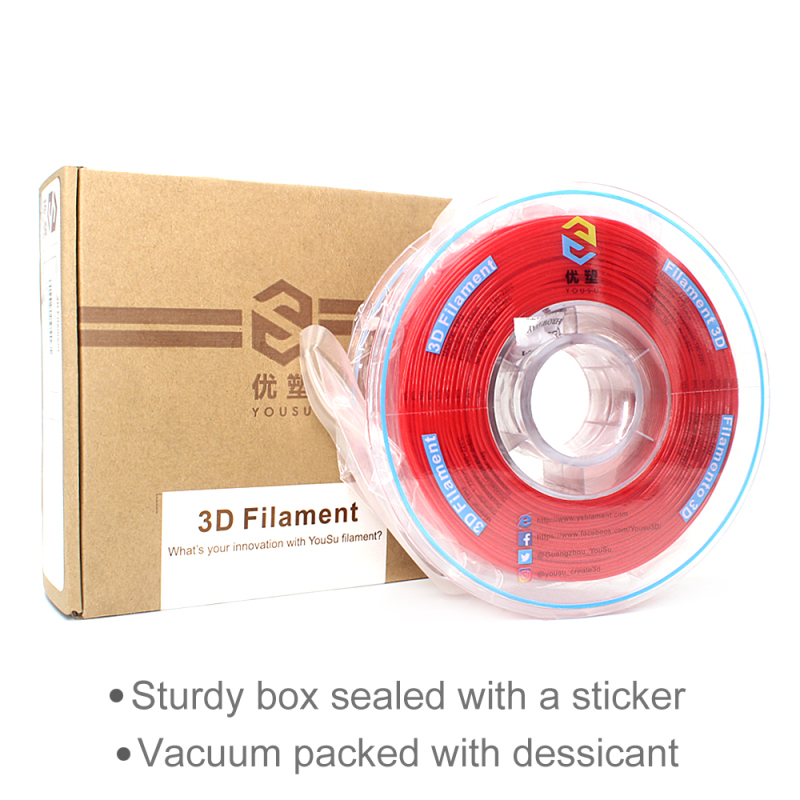 YOUSU TPU,3D Filament, Flexible, with multi-color 1.75mm 2.85mm 1kg