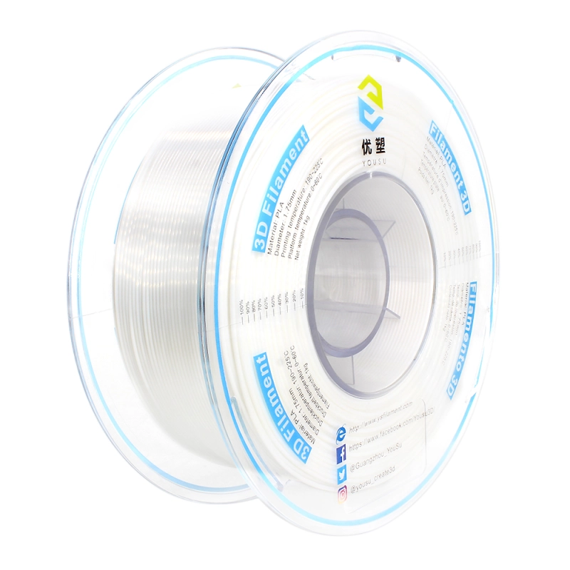 YOUSU Silk PLA 3D Filament with gorgeous surface, Tangle free, Pearlescent  1.75mm, 2.85mm 1kg