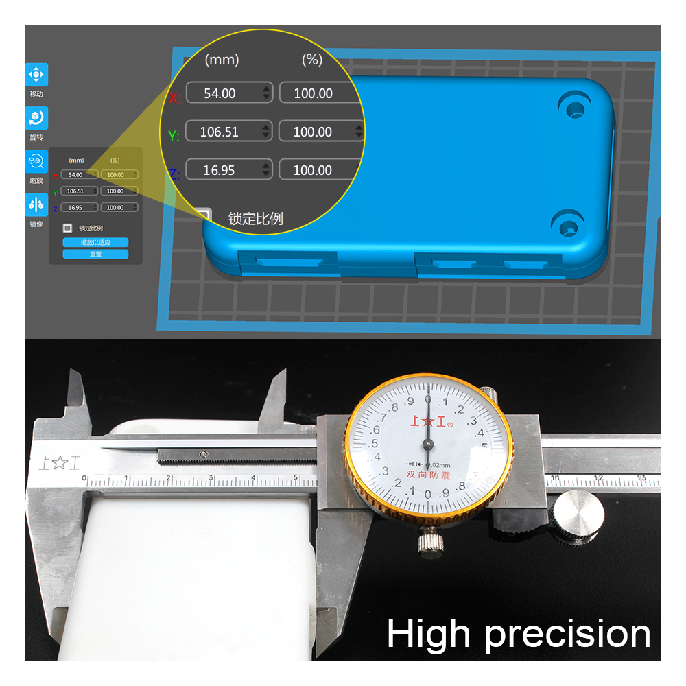 YOUSU iForm 381s Extra-Large-Screen LCD  Resin 3D Printer Resin 405nm LCD DLP Printer UV Cure 3D Print Liquid Photopolymer Resin