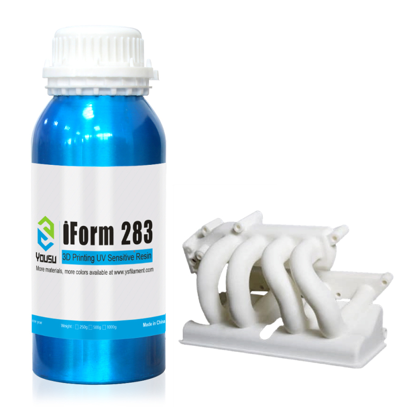 YOUSU iForm 283 High Tough-High temperature Resin 3D Printer Resin 405nm HiClear HiTemp LCD DLP Printer UV Cure 3D Print Liquid Photopolymer Resin
