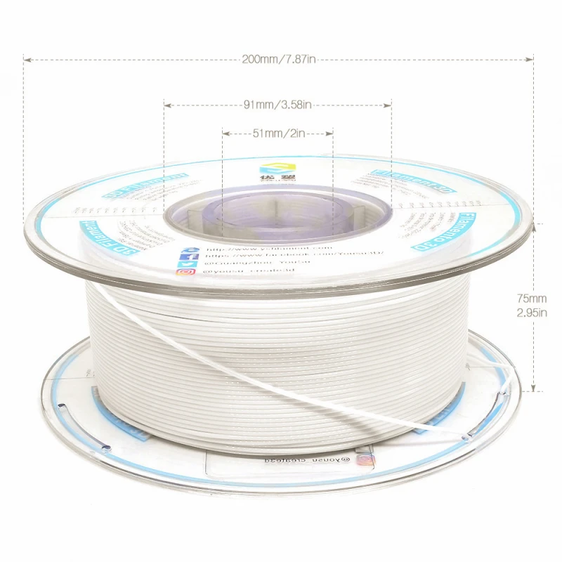 YOUSU POM 3D Filament with multi-color 1.75mm 2.85mm 1kg