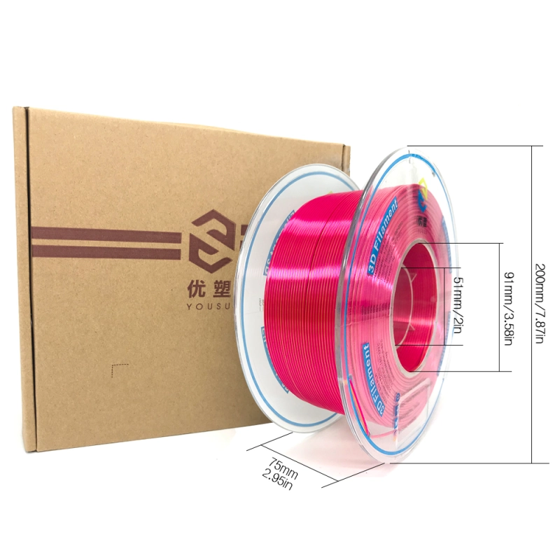 YOUSU Dual color  PLA 3D Filament with gorgeous surface, Tangle free, Pearlescent  1.75mm, 2.85mm 1kg