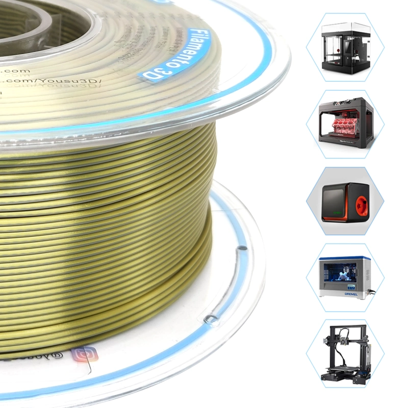 YOUSU Dual color  PLA 3D Filament with gorgeous surface, Tangle free, Pearlescent  1.75mm, 2.85mm 1kg