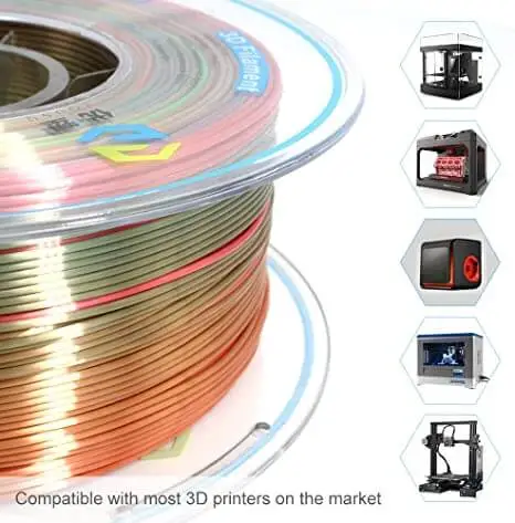 Creality Silk PLA Filament 1.75mm 3D Printer Filament No-Tangling Strong  Bonding Overhang Performance for FDM & FFF 3D Printers