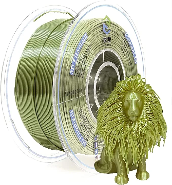 YOUSU Silk PLA 3D Filament with gorgeous surface, Tangle free, Pearlescent  1.75mm, 2.85mm 1kg