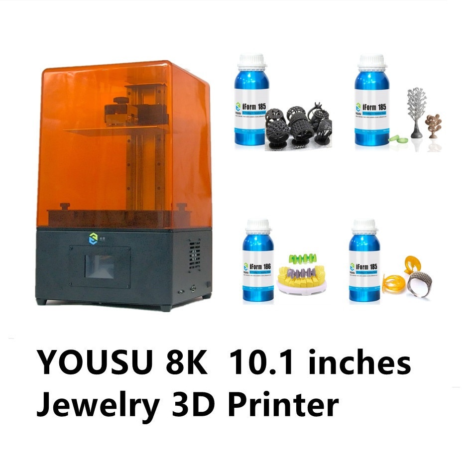 YOUSU 3D Jewelry castable resin printer 8K 10.1in 3d printer 405nm resin LCD 3d printer