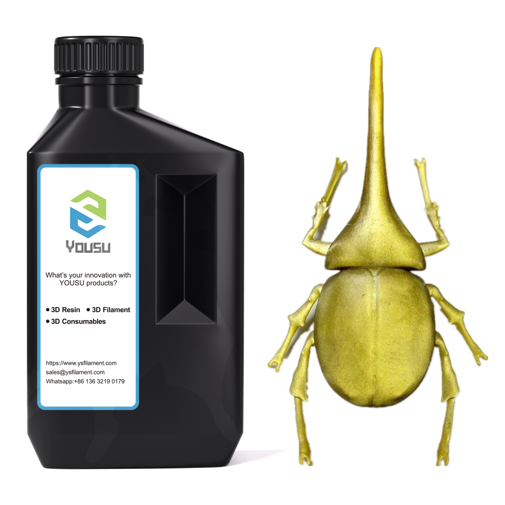 YOUSU Metallic Structural  3d printer resin  for 405nm 8K 12k 3d printer Castable resin dental resin printer supplier