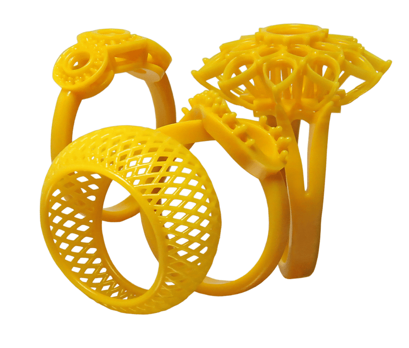 YOUSU Yellow Wax Castable 3d Printer Resin 405nm Jewelry casting 3d resin for LCD  For Jewelers