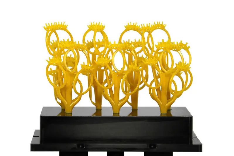 YOUSU Yellow Wax Castable 3d Printer Resin 405nm Jewelry casting 3d resin for LCD  For Jewelers
