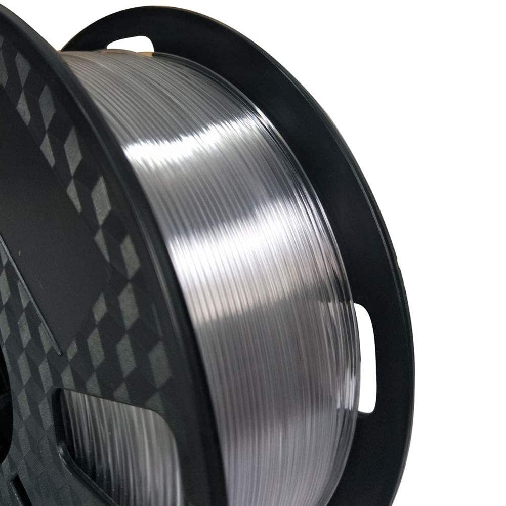 YOUSU PET filament Transparent Material 3D Printer Filament 1.75mm 1kg High Toughness and High Transparent Printing Material