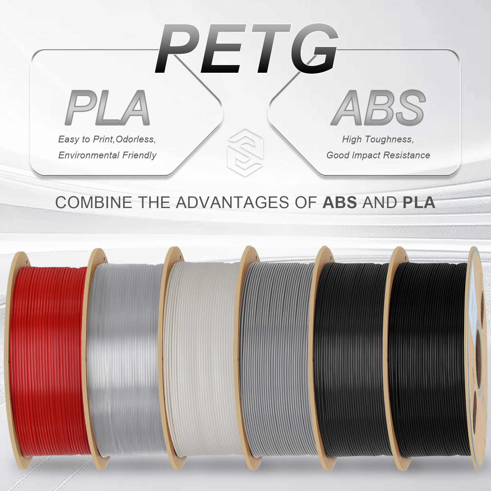 UK Shipping free PETG 3D Filament black filament easy to ptint