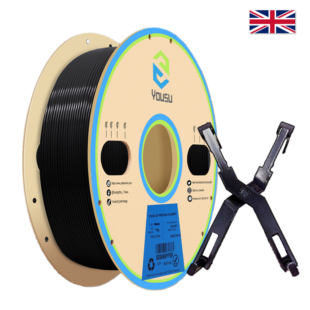 UK Shipping free PETG 3D Filament black filament easy to ptint
