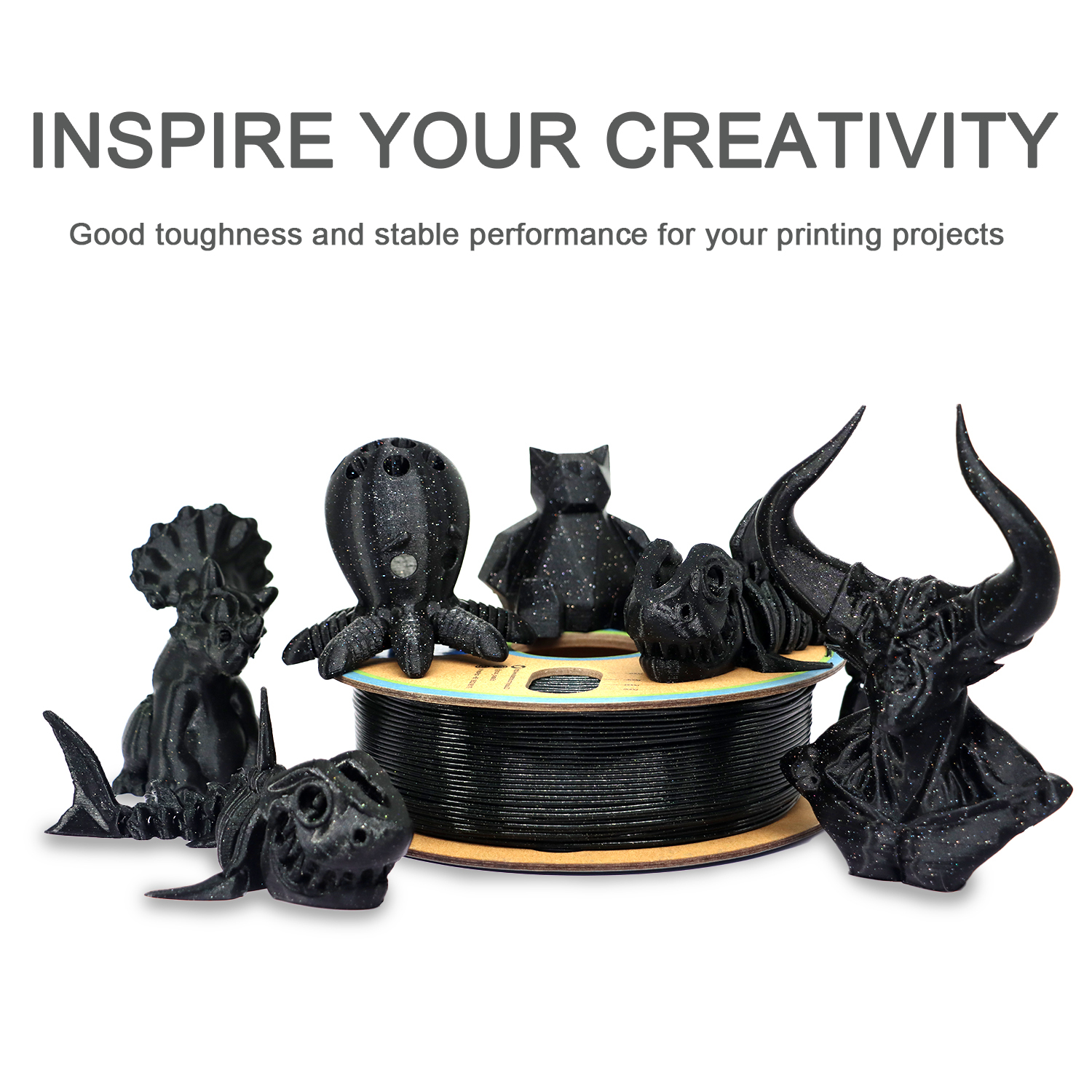 YOUSU PLA Plus Filament 1.75mm Galaxy Black 1KG,Professional High Toughness PLA Pro 3D Printer Filament,Dimensional Accuracy +/- 0.02mm(2.2lbs),3D Printing Filament Fits for Most FDM 3D Printers PLA Filament  Supplier in China
