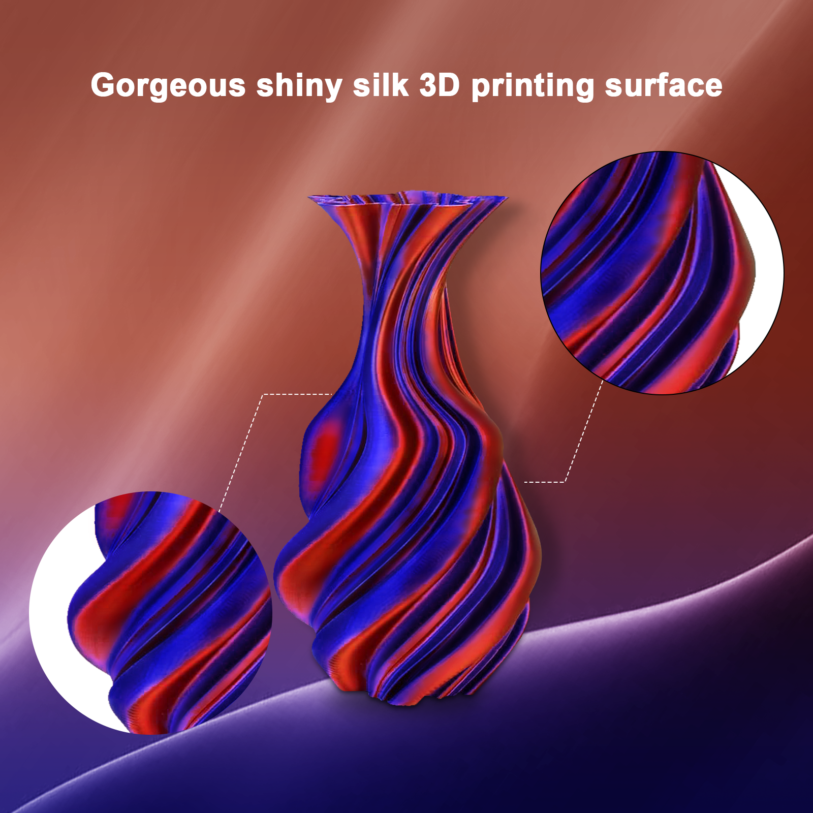 YOUSU Dual Color PLA 3D printer filament, with multi-color 1.75mm 2.85mm 1kg