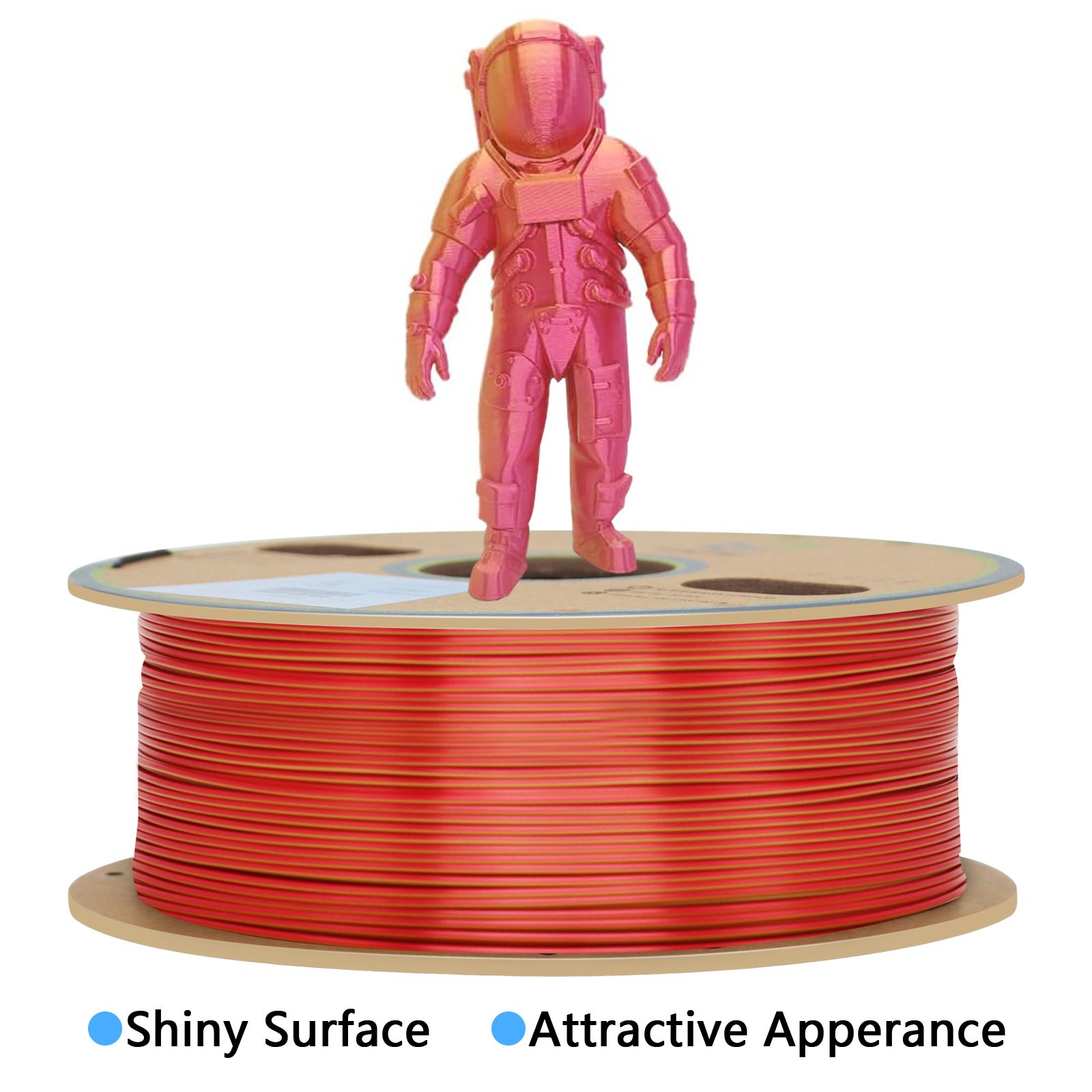 YOUSU Dual Color PLA 3D printer filament, with multi-color 1.75mm 2.85mm 1kg