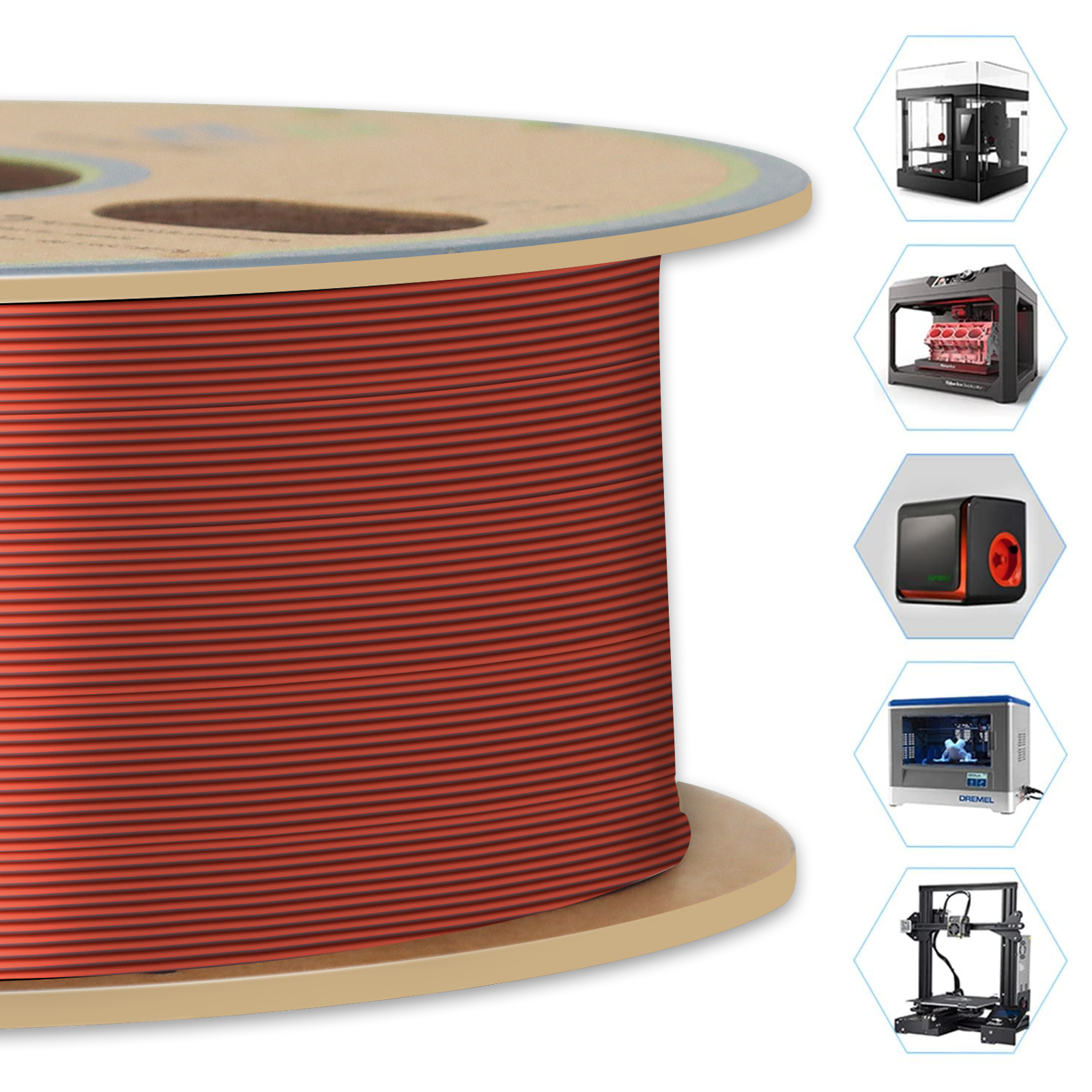 YOUSU Dual Color PLA 3D printer filament, with multi-color 1.75mm 2.85mm 1kg