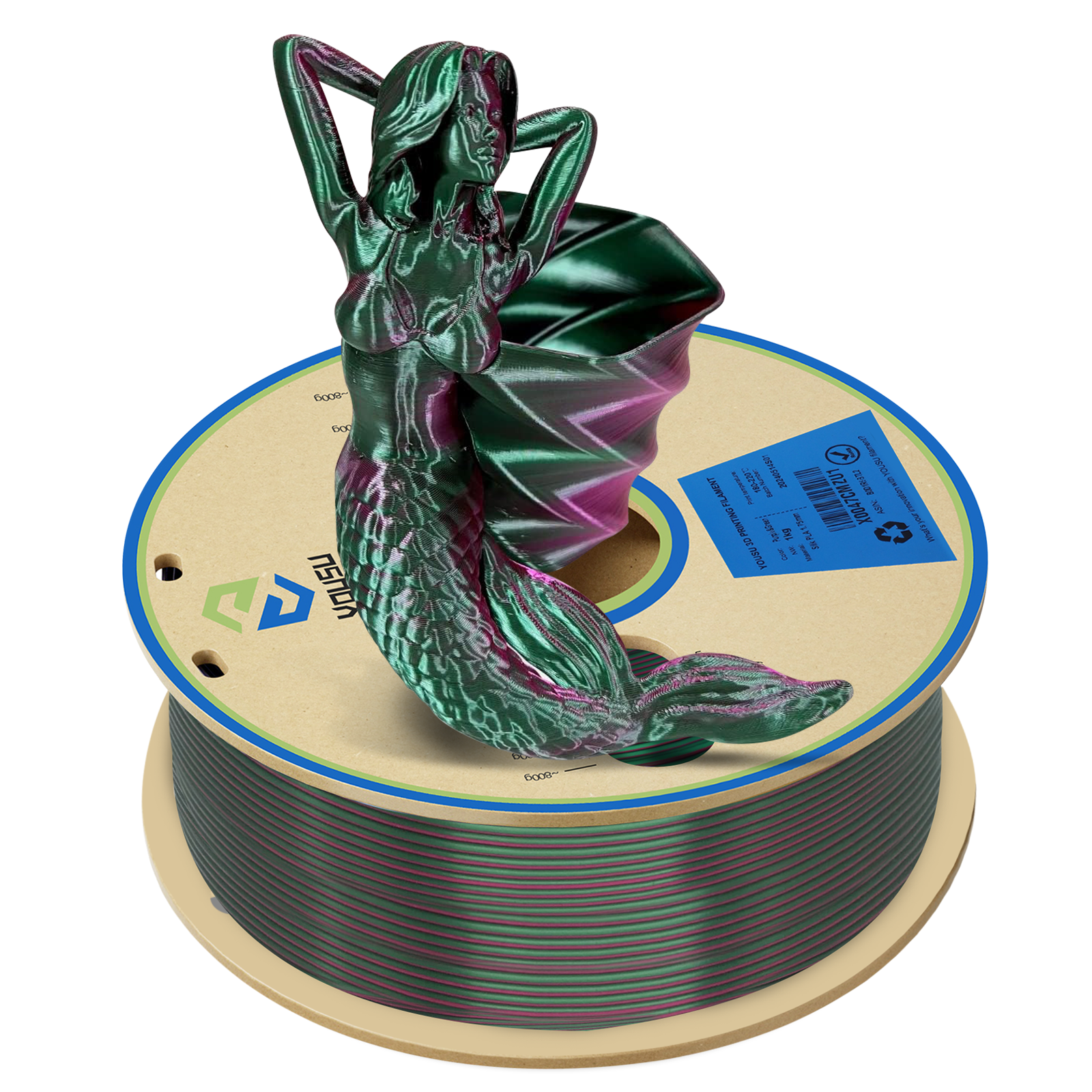YOUSU Dual Color PLA 3D printer filament, with multi-color 1.75mm 2.85mm 1kg