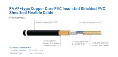 RVVP-type Copper Core PVC Insulated Shielded PVC Sheathed Flexible Cable