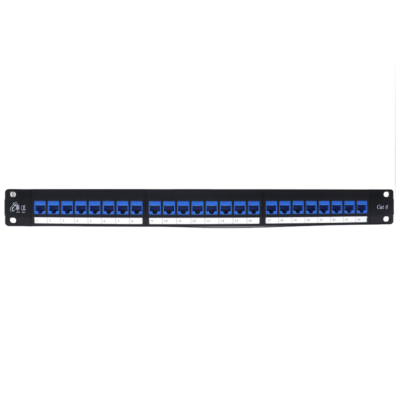 Cat .6 1U 24-Ports Unshielded RJ45 Patch Panel