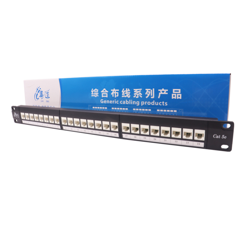 Cat 5e.1U 24-Ports Unshielded RJ45 Patch Panel