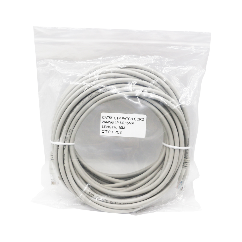 10m CAT.5e UTP RJ45 Patch Cord 26AWG 7/0.15mm