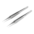 2 in 1 Ultra Precision Straight Curved Tweezers Stainless Steel Tweezers Pliers with Fine Tip