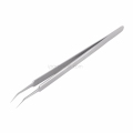 Ultra Precision Tweezers Stainless Steel Curved Tweezers Pliers with Fine Tip