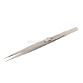 6.5 Stainless Steel Precision Tweezers with Straight Fine Tip and Slide Lock Non-magnetic Hold Tightly Hand Tools