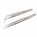 2 in 1 Electronic Tweezers Set Stainless Steel Precision Straight Curved Tweezers