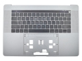 For Macbook Pro 15.4" A1707 Topcase Palmrest Touch Bar with US Keyboard Assembly Space Grey Silver