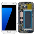 For Samsung Galaxy S7 G930 G930F LCD Screen Display Assembly With Frame Assembly - White