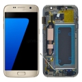 For Samsung Galaxy S7 G930 G930F LCD Screen Display With Frame  Assembly - Gold
