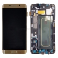 For Samsung Galaxy S6 Edge Plus G928 G928F LCD Screen Display With Frame Assembly - Gold