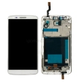 For LG G2 D802 LCD Screen Display Digitizer Assembly With Frame - White