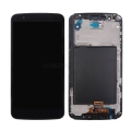 For LG Stylo 3 LS777 L83BL M430 LCD Display Screen Touch Digitizer Assembly With Frame - Black
