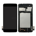 For LG K8 2017 M210 MS210 LCD Display Screen Touch Digitizer Assembly With Frame - Black