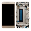 For LG X Cam K580 K580F LCD Display Screen Touch Digitizer Assembly With Frame Gold