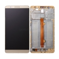 For Huawei Mate 7 LCD Screen and Touch Digitizer Assembly With Frame Gold