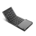 Portable Twice Folding Bluetooth Keyboard BT Wireless Foldable Touchpad Keypad
