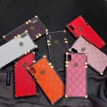 For iPhone Metal Side Leather Case