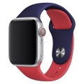 For Apple Watch 38mm 42mm Two-tone Color Silicone Band Contrast Color