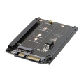 Metal Case B+M Key M.2 NGFF SSD To 2.5 SATA 6Gb/s Adapter Card With Enclosure Socket M2 NGFF Adapter With 5 Screws