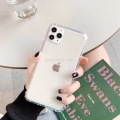 For iPhone 11 Pro Max Transparent Silicone Case Shockproof Bumper Cover For iPhone 6 7 8 Plus X XR XS Max Soft Clear Protective Cases