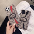 For iPhone 11 Pro Max Leather Case With Snake Ringer Holder Phone Cover For iPhone 7 8 Plus X XS XR XS MAX