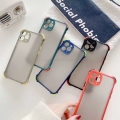 For iPhone Contrast Color Soft Case 7 8 Plus X XS MAX  11 12 Pro Matte Shockproof Transparent Plastic Back Cover