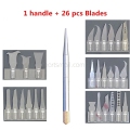 27 in 1 Demolition CPU Tool Kits Art knife W120+ BGA IC Chip PCB Repair Cutter Thin Blade For iPhone NAND Flash Motherboard Removal Tools